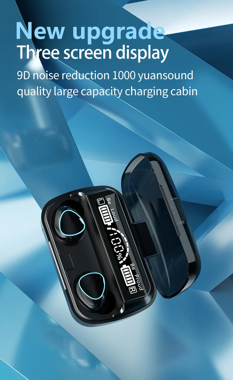 M10 TWS Wireless Earbuds w/ Power Bank Charging Case