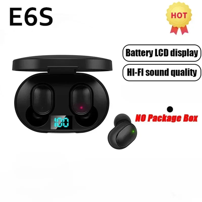 E6S TWS Wireless Bluetooth Earbuds w/ Mic (Noise Cancelling)