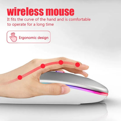 Rechargeable RGB Wireless Gaming Mouse (Ergonomic, 3600 DPI)