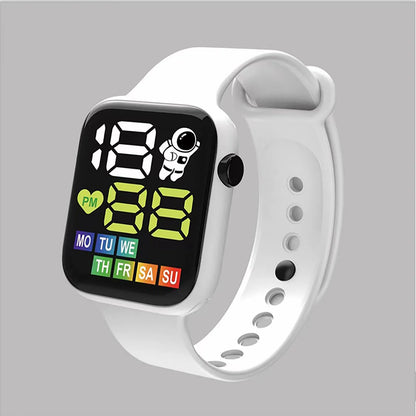 Waterproof LED Digital Sports Watch for Kids (Silicone Strap)
