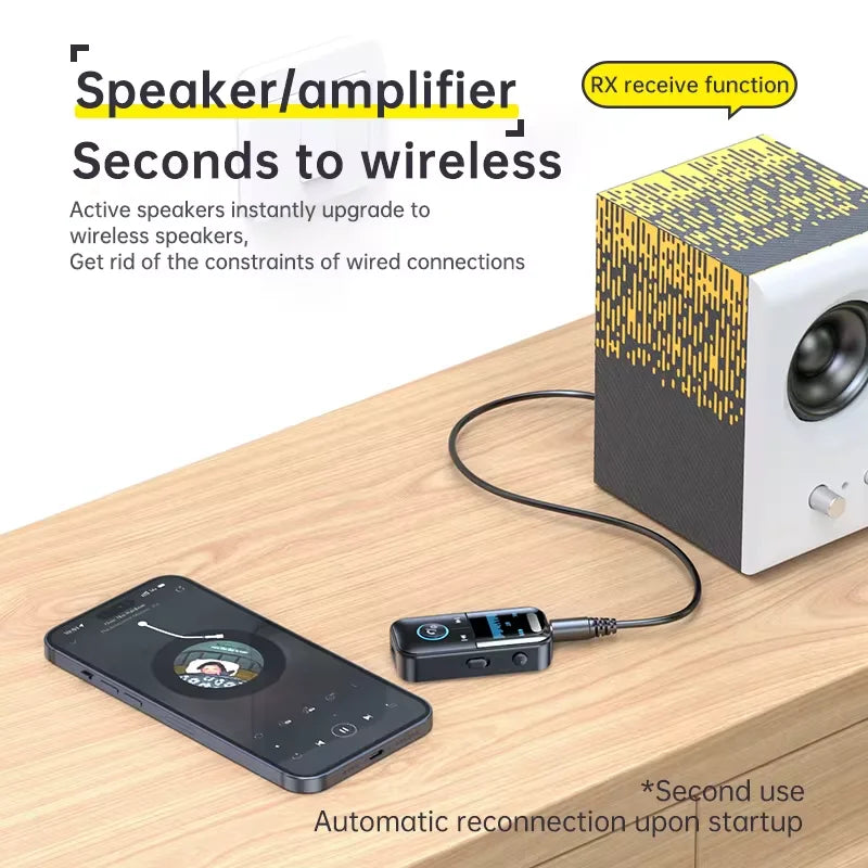 4-in-1 Bluetooth 5.4 Audio Transmitter & Receiver (3.5mm/TF)
