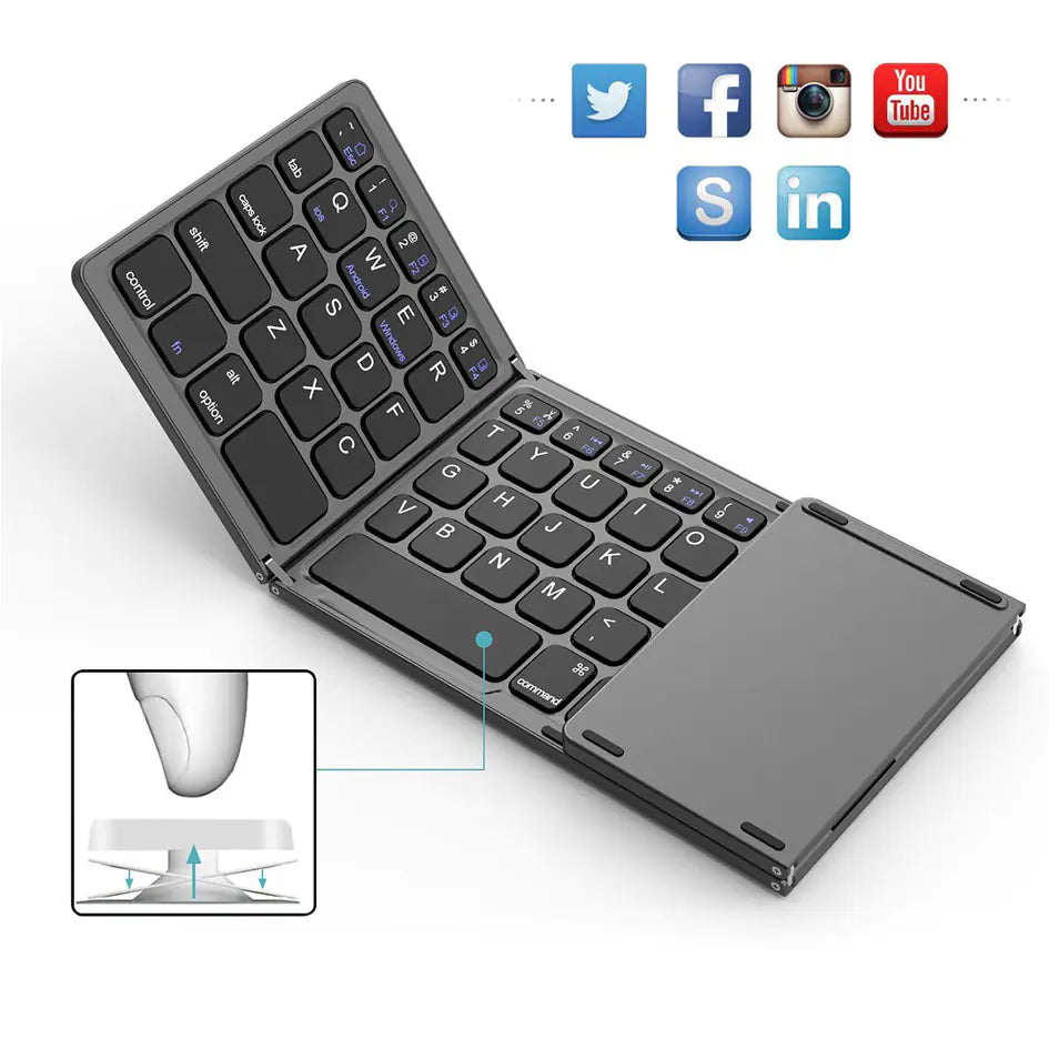 BO33 Compact Foldable Bluetooth Keyboard