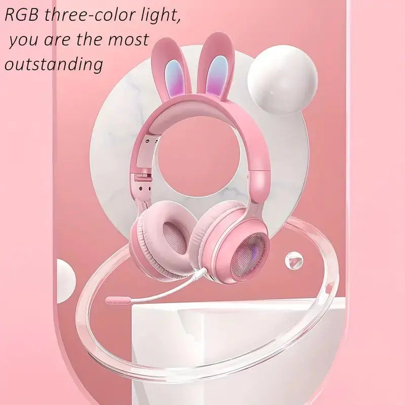 Bunny Beats RGB Wireless Headphones for Kids