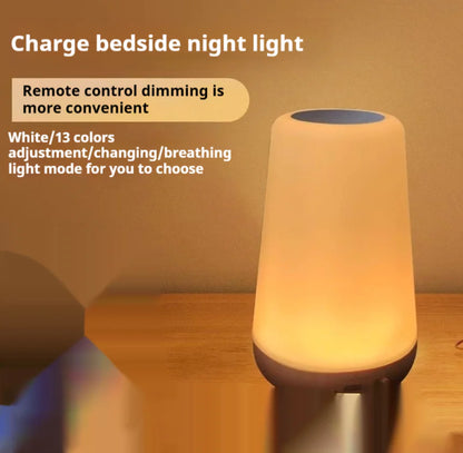 Wood Finish LED Touch Light with Remote