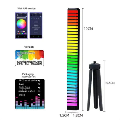 Dual-Sided RGB Rhythm Voice Lamp