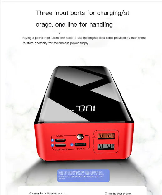 Digital Display Polymer Charger 30000mAh