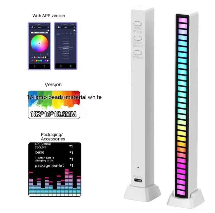 Dual-Sided RGB Rhythm Voice Lamp