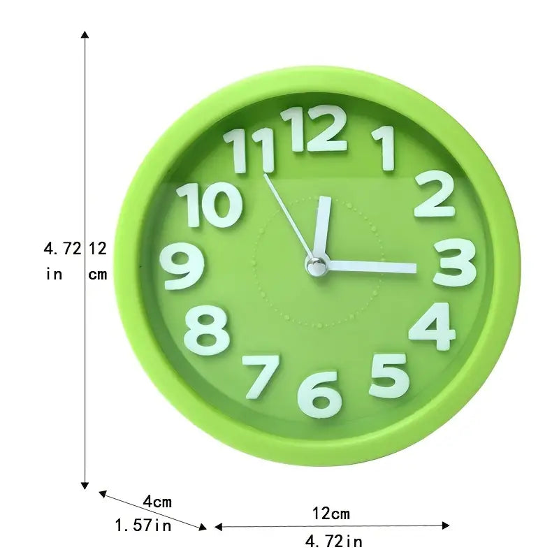 3D Silent Quartz Bedroom Alarm Clock