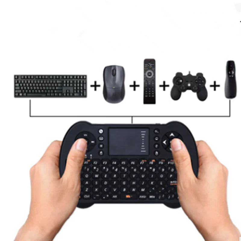 Compact Backlit Air Mouse Keyboard