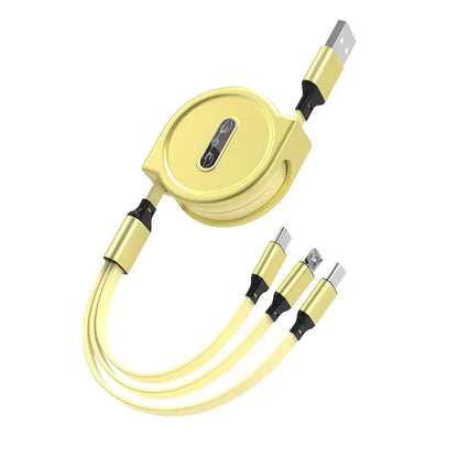 3-in-1 QuickRetract Charging Cable