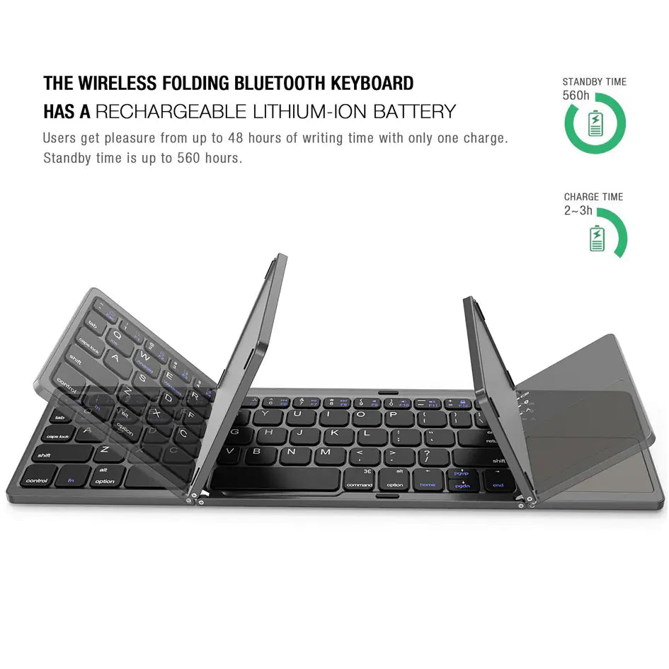 BO33 Compact Foldable Bluetooth Keyboard
