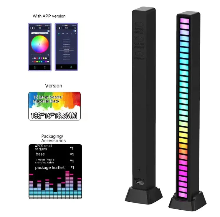 Dual-Sided RGB Rhythm Voice Lamp